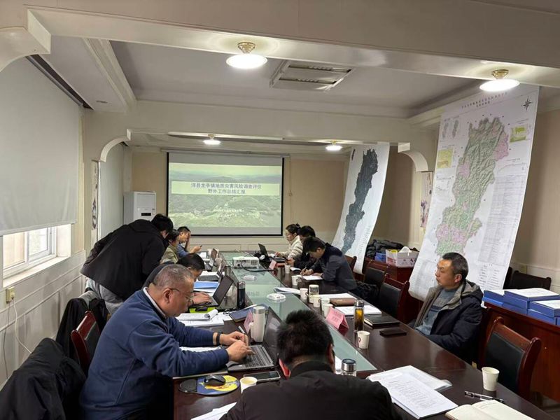 陕西地矿区研院有限公司承担的汉中市洋县龙亭镇地质灾害风险调查评价项目顺利通过野外验收